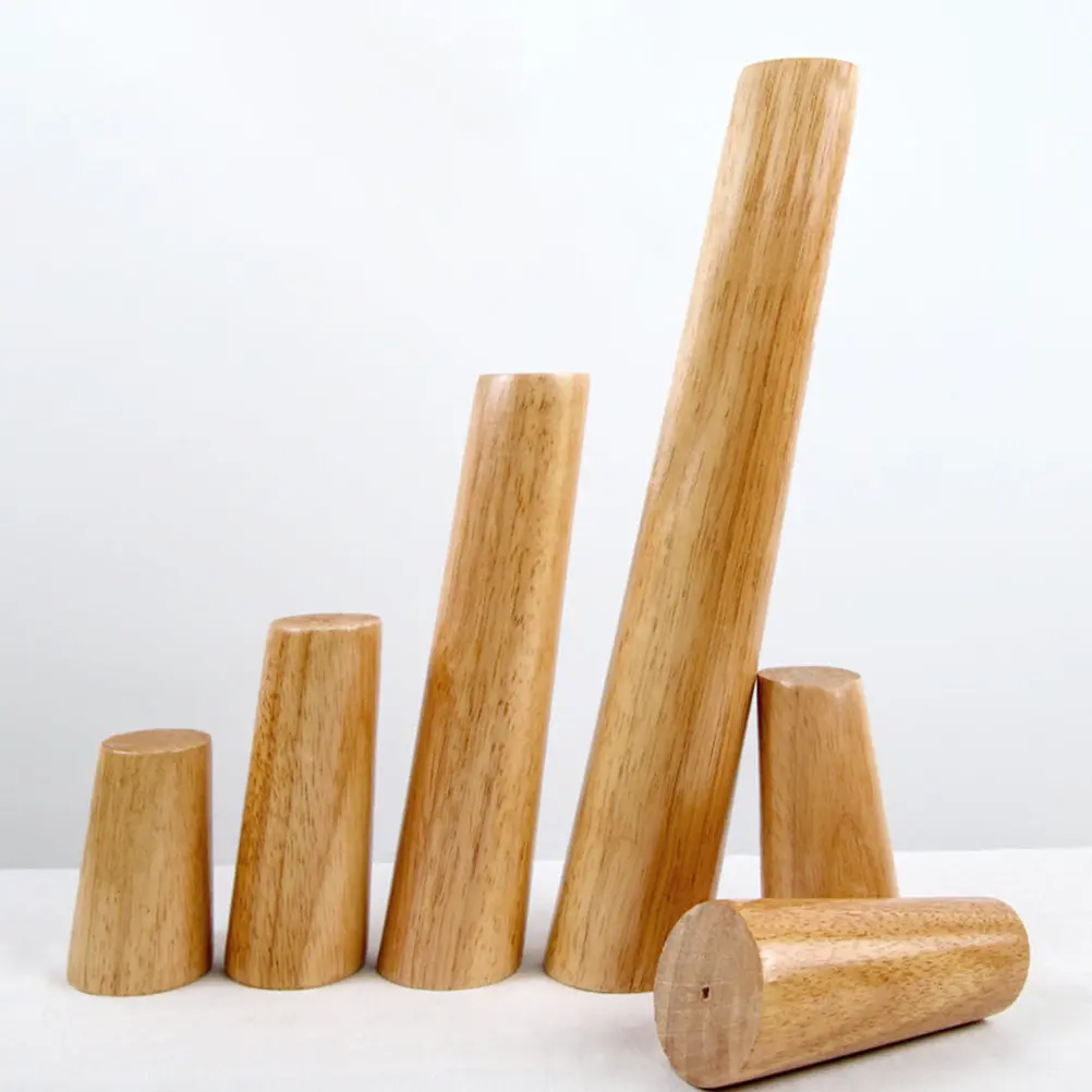 1Set Furniture Leg Wood Furniture Feet Sofa Leg Extender Replacement Cabinet Legs Dresser Legs Wooden Sofa Support Feet