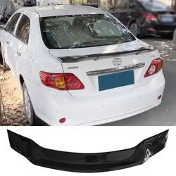 Spoiler for Toyota Corolla Sedan Rear Wing 2006 To 2013 Glossy Black Car Tail Fin Accessories