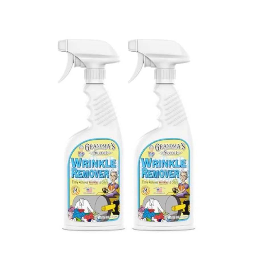 

Grandma's Secret Wrinkle Remover Spray - Easily Removes Wrinkles and Odors - Wrinkle Release, Fabric Refresher Spray, Chlorine,