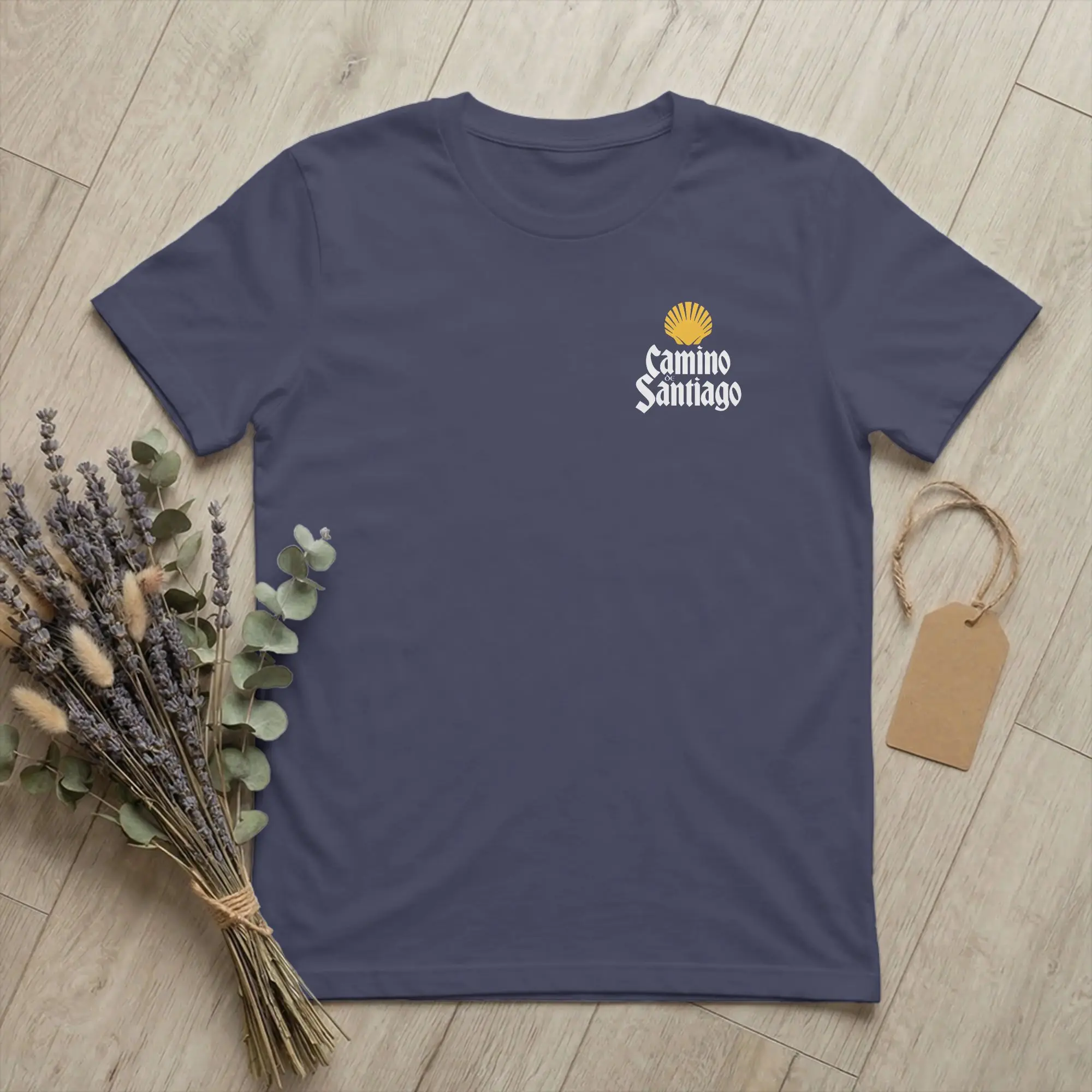 Men Camino de Santiago Hiking T Shirt Way of St. James Cotton merchandise Novelty Short Sleeve Round Neck Tees Plus Size T-Shirt