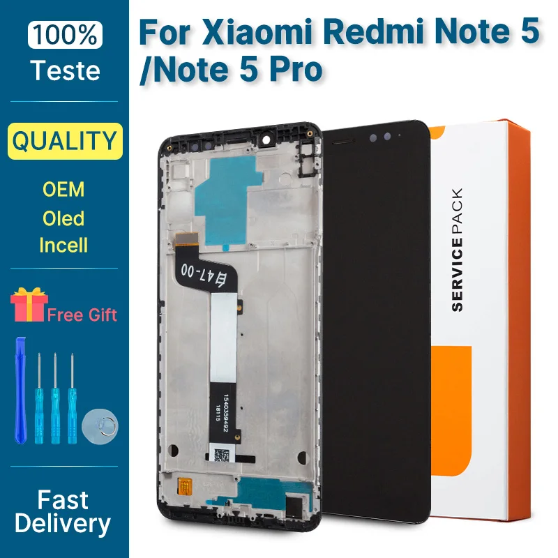 Pop MEG7 MEI7 Премиум Xiaomi Redmi Note 5 Дисплей Note 5 Plus ЖК-дисплей протестированный дигитайзер сенсорного экрана для Redmi Note 5 Pro ЖК-дисплей черный F