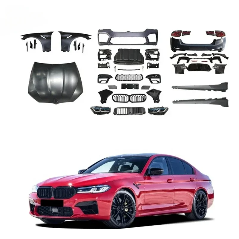 

Обновление G30 G30 LCI M5 Style Bodykit, передний и задний бампер, лазерная светодиодная фара для BMW 5 серии 2017-2021 гг.