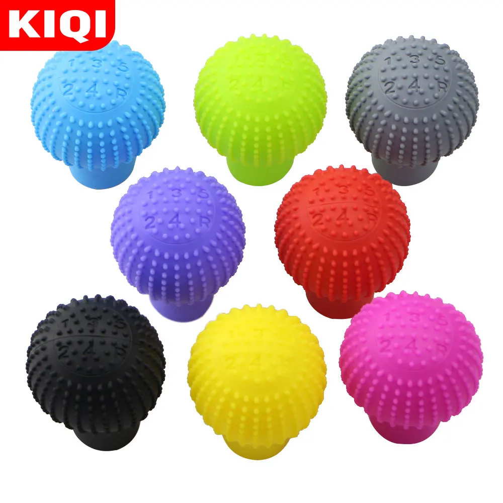 Manual Silicone Gear Shift Head Knob Cover MT Shift Knob Covers Sleeves Case Skin Protector Car Styling Accessories