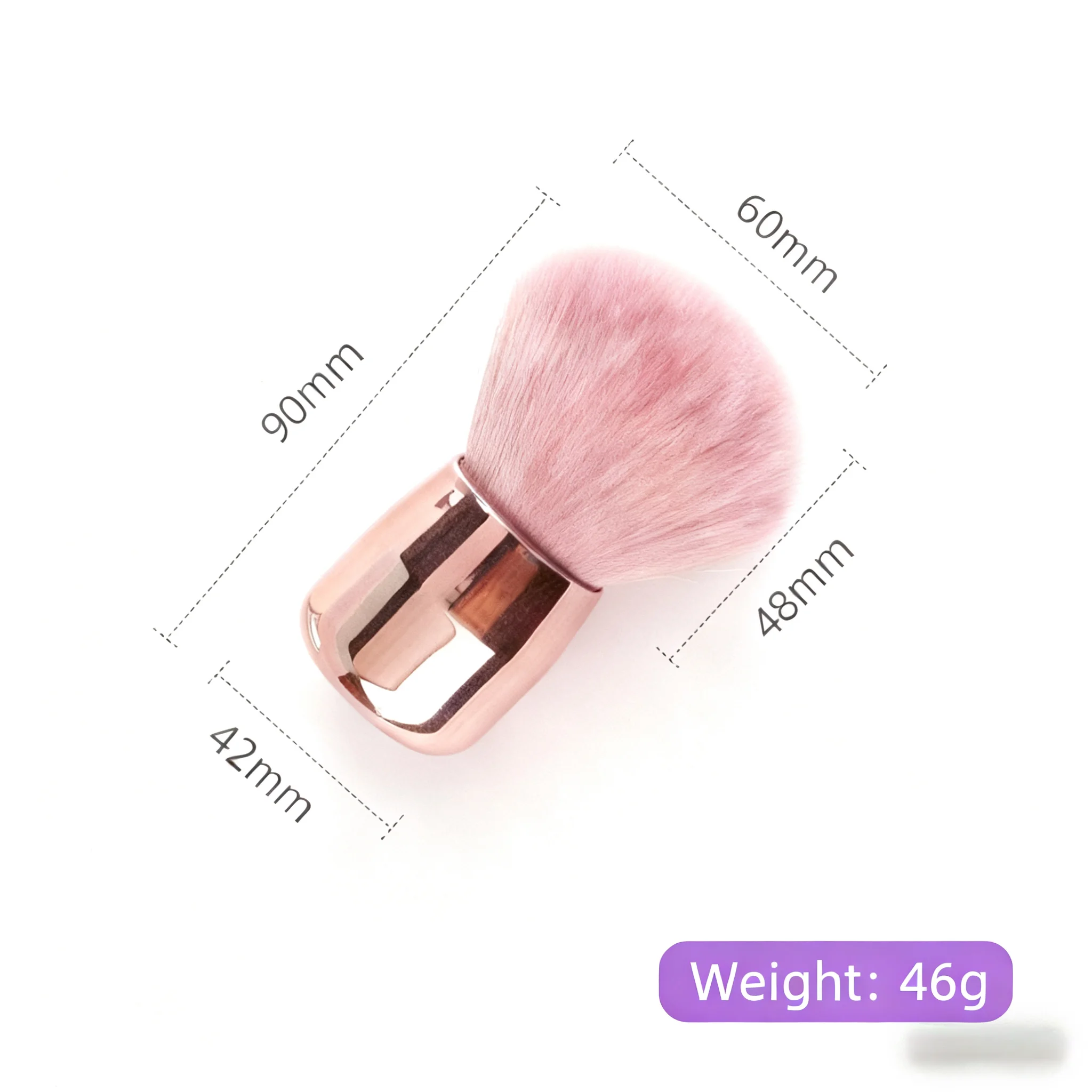 1/3/5Pcs  Round Nail Dust Brush for Effective Dust Removal Acrylic  UV Gel Polish Cleaning Tool, Manicure Accessory