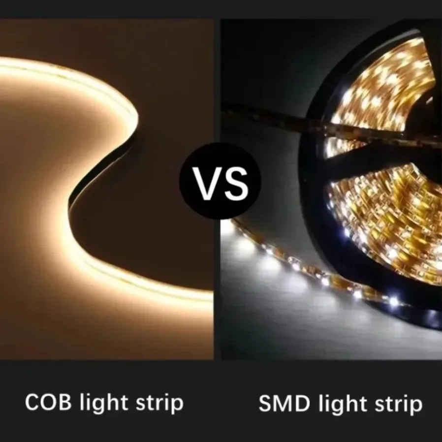 Strip LED COB Ultra Tipis 3MM 5MM 8MM 5V 12V 24V Kepadatan Tinggi Dapat Diredupkan Lampu Fleksibel 320LED/M 400LED/M Untuk Dekorasi Rumah Kamar Tidur