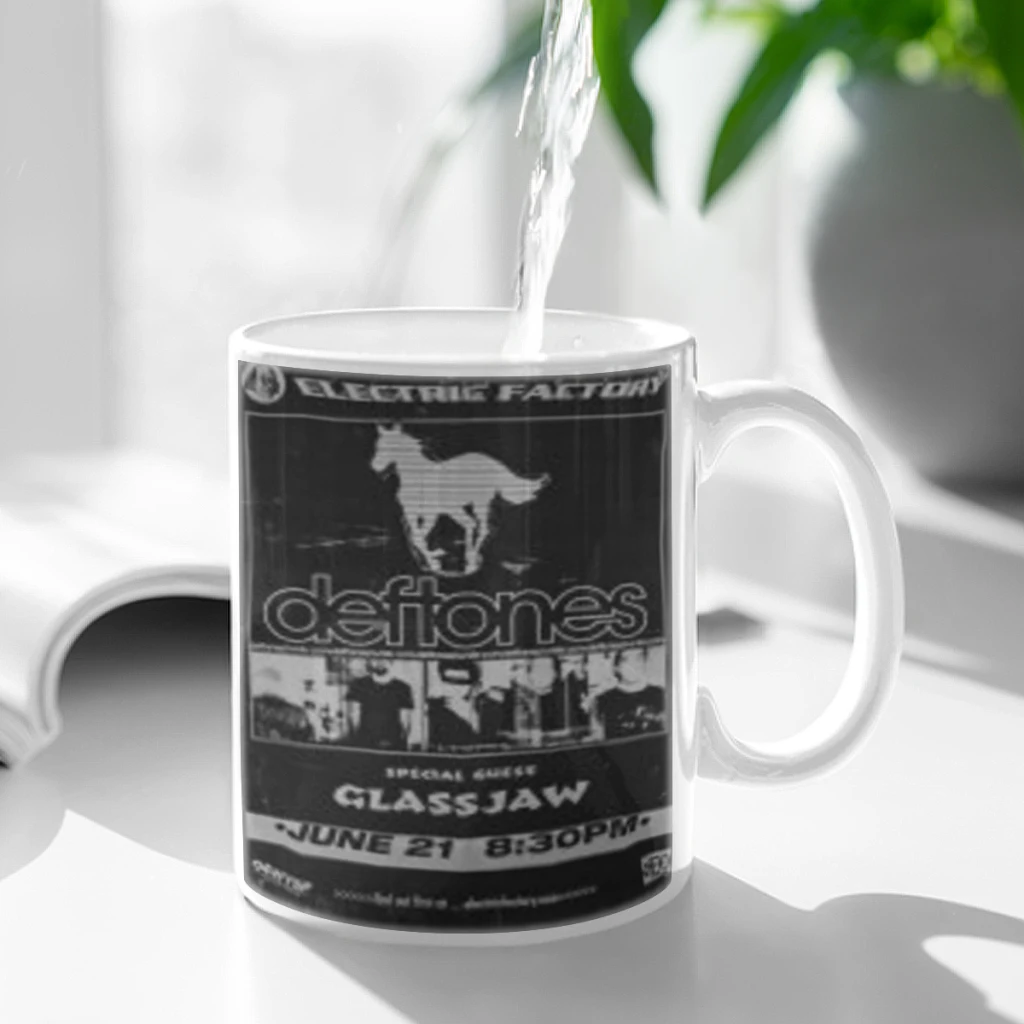 

lassic Hip Hop Singer Star Deftones Music Ceramic Mugs Coffee Cups Milk Tea Cup ins Oatmeal Breakfast Mug Drinkware Kitchen