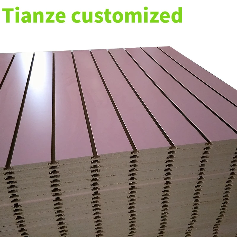 (Customized) custom melamine faced MDF slat wall panels