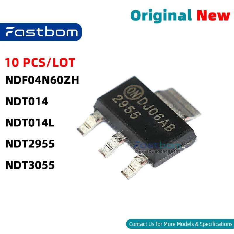 NDT014 NDT2955 NDT3055 NDT014L NDF04N60ZH TO-261-4 N-CH MOSFET N-CHANNEL New Original