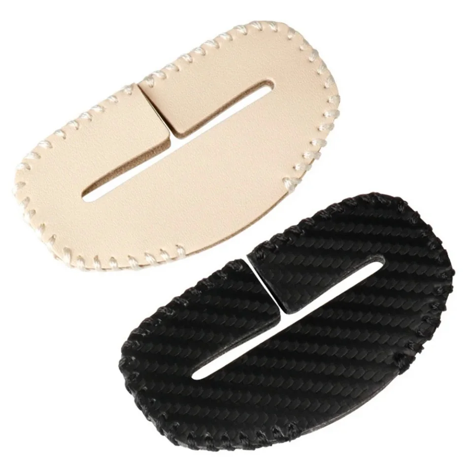 Universal Car Seat Belt Buckle Cover Protector Anti-collision Case PU Leather Protection Wear Car Interior Accessories