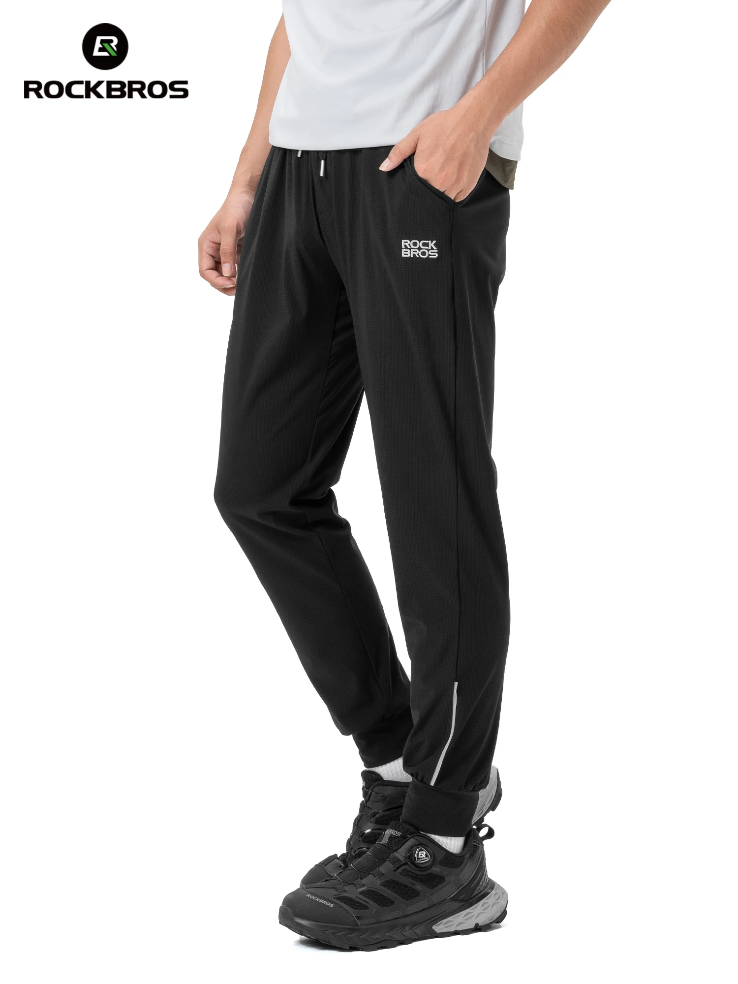 AliExpress ROCKBROS Summer Sport Thin Pants Running Outdoor Long Trousers Breathable Fitness Casual Riding Bicycle Pants Daily Sweatpants