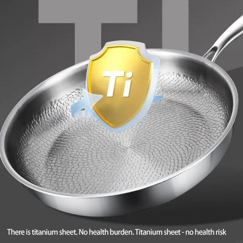 

Titaniums Cooking Pan Nonstick Spatula Included Gas Electric Stove Kitchenware M68E