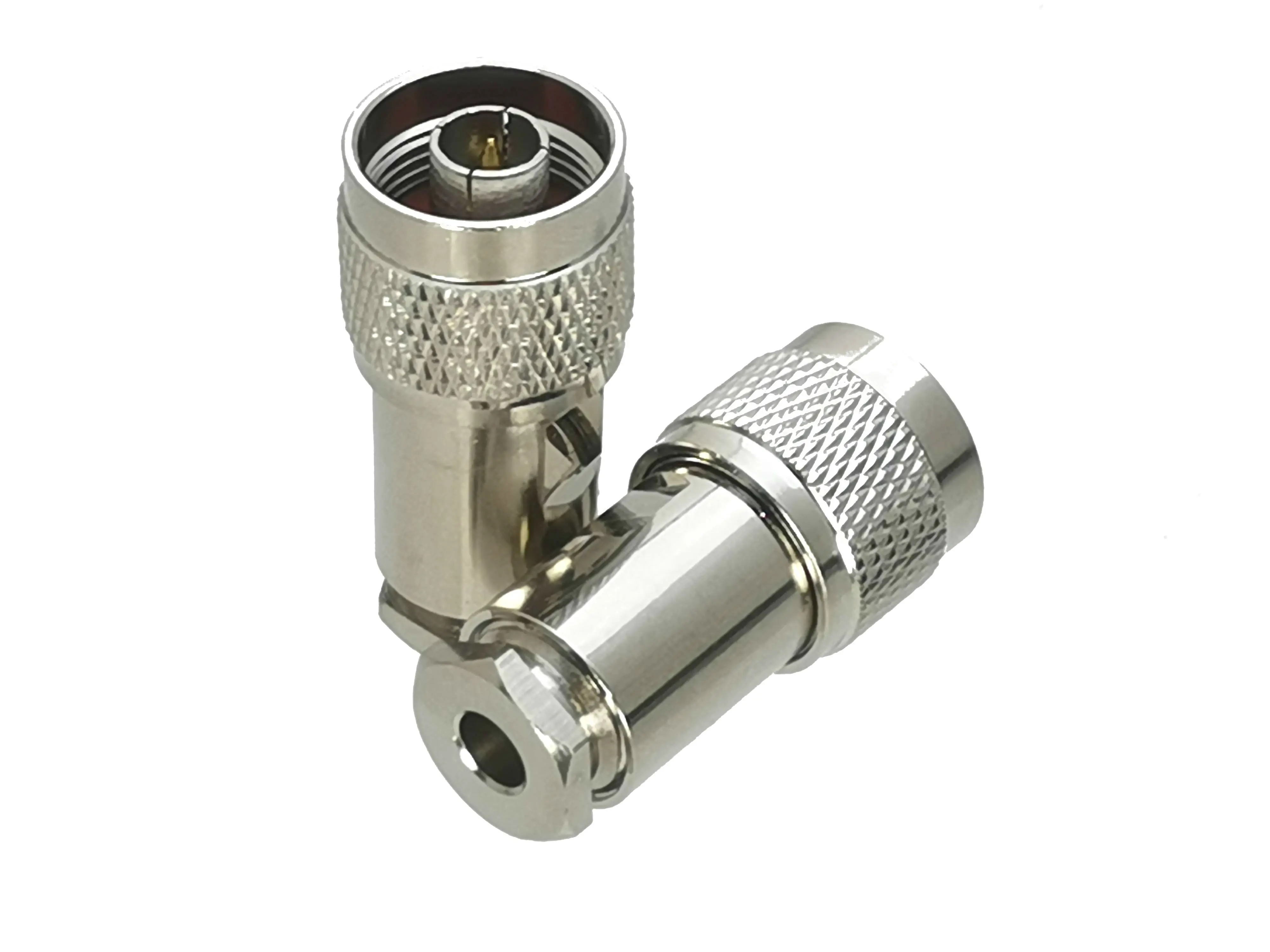 1 sztuk złącze N wtyk męski zacisk RG58 RG142 / RG8X / RG5 RG6 / RG8 prosty i prawy kąt Adapter RF koncentryczny końcówki przewodów — zdjęcie 3