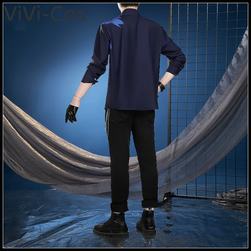 ViVi-Cos Vtuber Koyanagi Rou Sea House Roupas Cosplay Traje Cos Jogo Anime Uniforme de Festa Hallowen Jogar Roupas de Papel