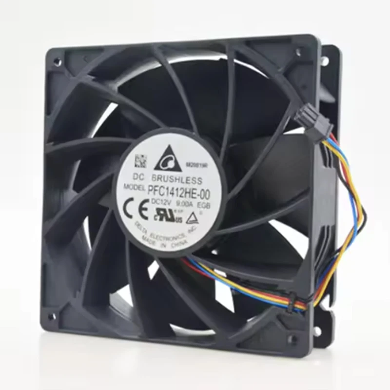 PFC1412HE-00 12v 9.00A 140x140x38mm 14038 108W 14CM 380CFM E10 ventola server