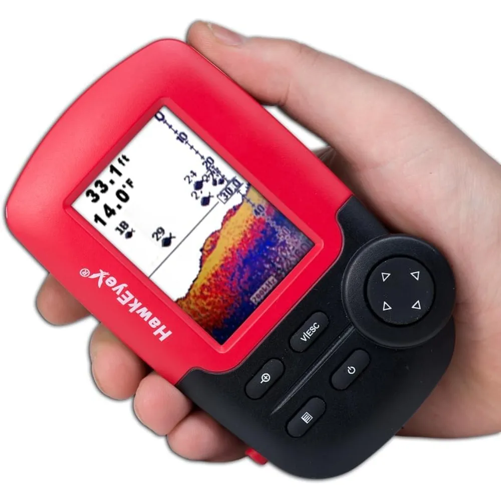 1C Fish Finder with HD Color Virtuview Display, Black/Red, 2