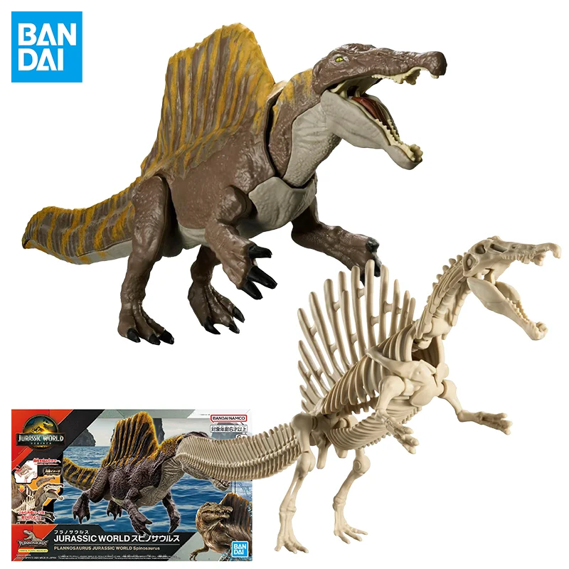

Bandai оригинальный PLANNOSAURUS JURASSIC WORLD: Фигурка Спинозавра в сборе, модель, украшения, коллекция игрушек, подарки для детей