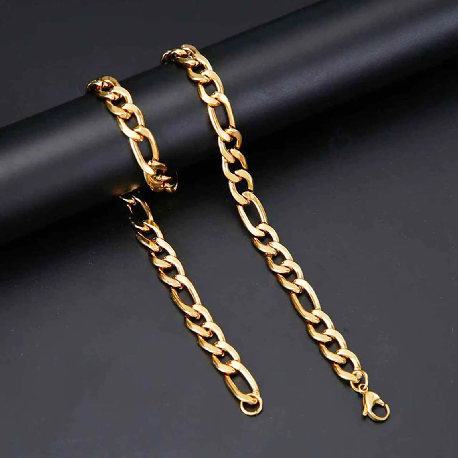 1 Piece Stylish Necklace 18K Gold Plated 304 Stainless Steel For Women Men Gift Jewelry 45cm(17.7