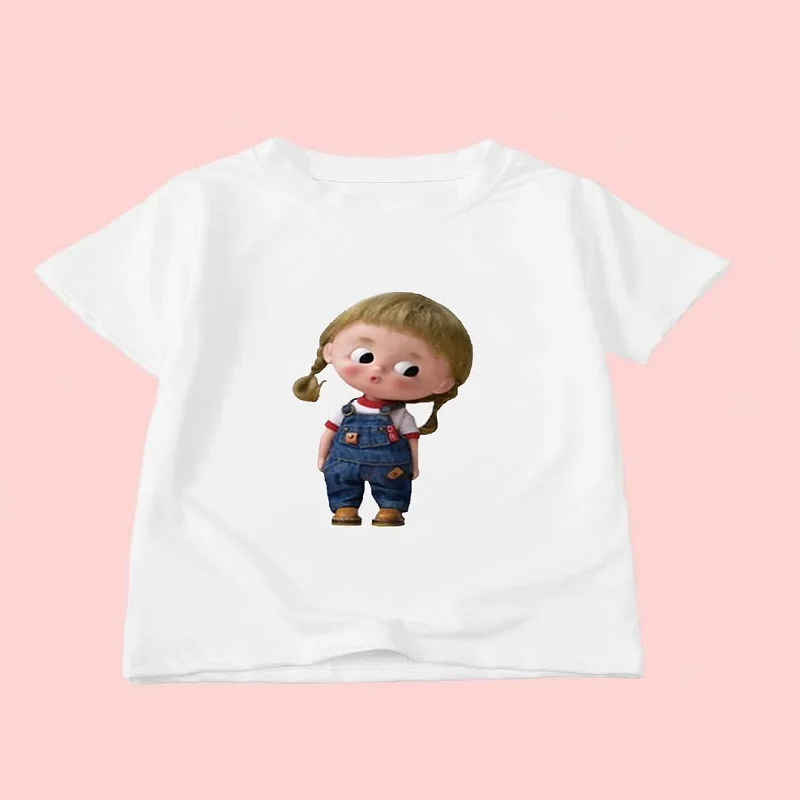 Boys and girls short-sleeved T-shirt summer wear 2026 new medium and large children's tops fashionable children's wear summer ha