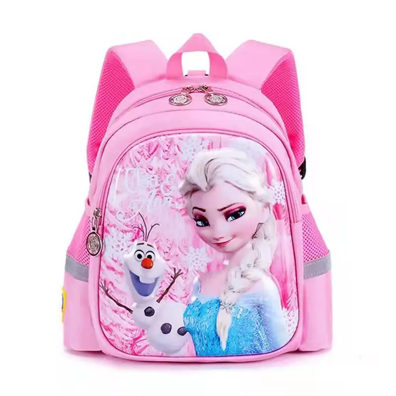 2022 Frozen Kindergarten Bag For Girls Elsa Anna Primary Student Shoulder Orthopedic Backpack Large Capacity Kids Birthday Gifts