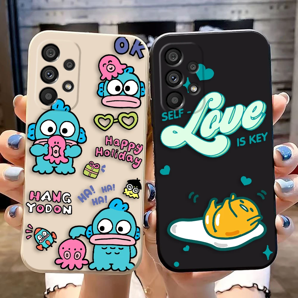 Hangyodon G-Gudetama Egg Phone Case For Samsung Galaxy A21S A22 A23 A24 A25 A30 A32 A33 A34 A50 A51 A52 A53 A54 A71 A72 A73 Case