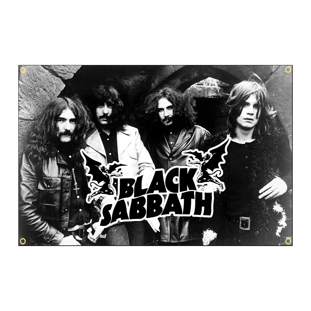 3Jflag  90x150cm Black Sabbaths Music Band flag Underground Metal pop singer rock Interior decoration banner tapestry