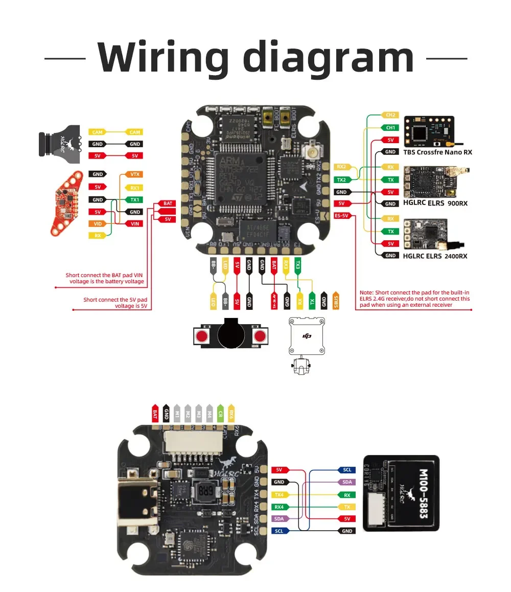 

F7 MINI Flight Controller MPU6500 3-6S 20x20mm, Betaflight FC with 16MB Black Box for FPV Drone, RC Racing Quadcopter