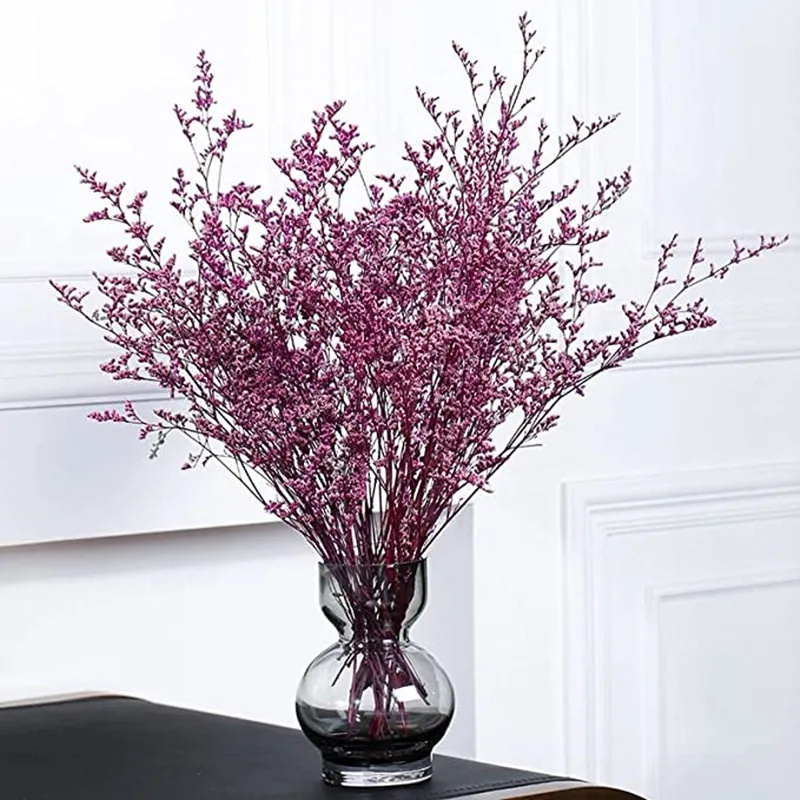 

Purple Lover Grass Natural Dried Flower Bouquet Real Plant Branches Beautiful Home Decorations Factory Direct Sales Free Shoppin