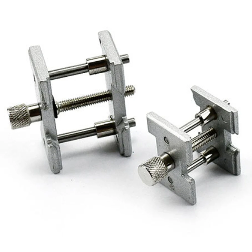 FZFZ 2 세트 금속 시계 무브먼트 홀더 시계 제조 업체 시계 클램프 시계 수리 도구 액세서리에 대한 고정베이스 다기능