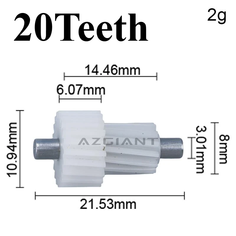 

AZGIANT 20T for Kia K5 Lotze MK2 Sedona MK1/Chevrolet Epica MK1 CAR SIDE WING VIEW MIRRORS FOLD MOTOR GEAR COG ASSEMBLY 1-10pcs