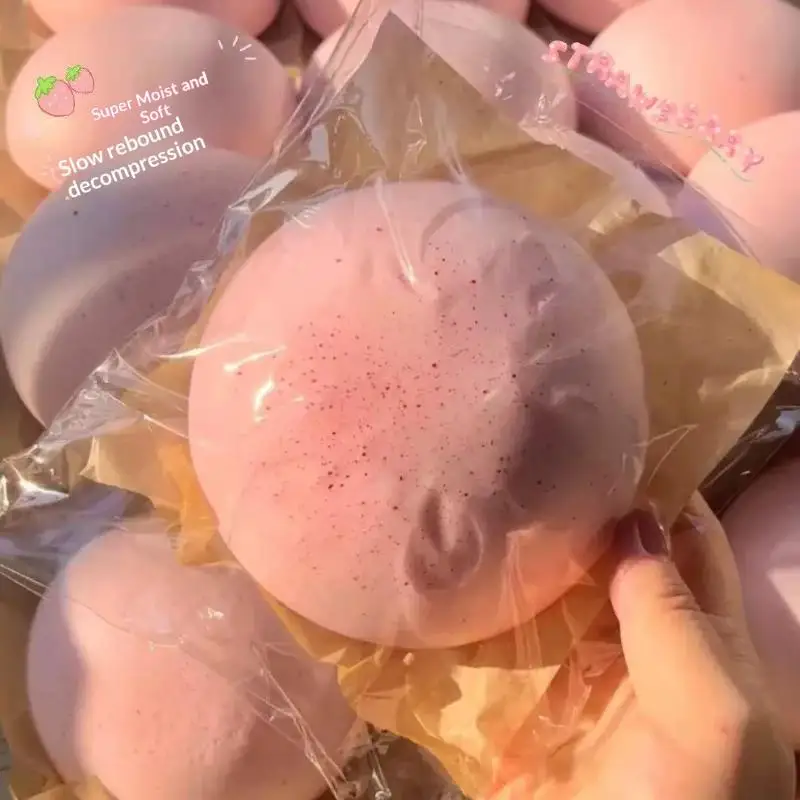 Simulated Squeeze Bun Slow Rising Sensory Fidget Toy Soft Non-Toxic Stress Relief Toy for Kids Playtime Adults Office Relax