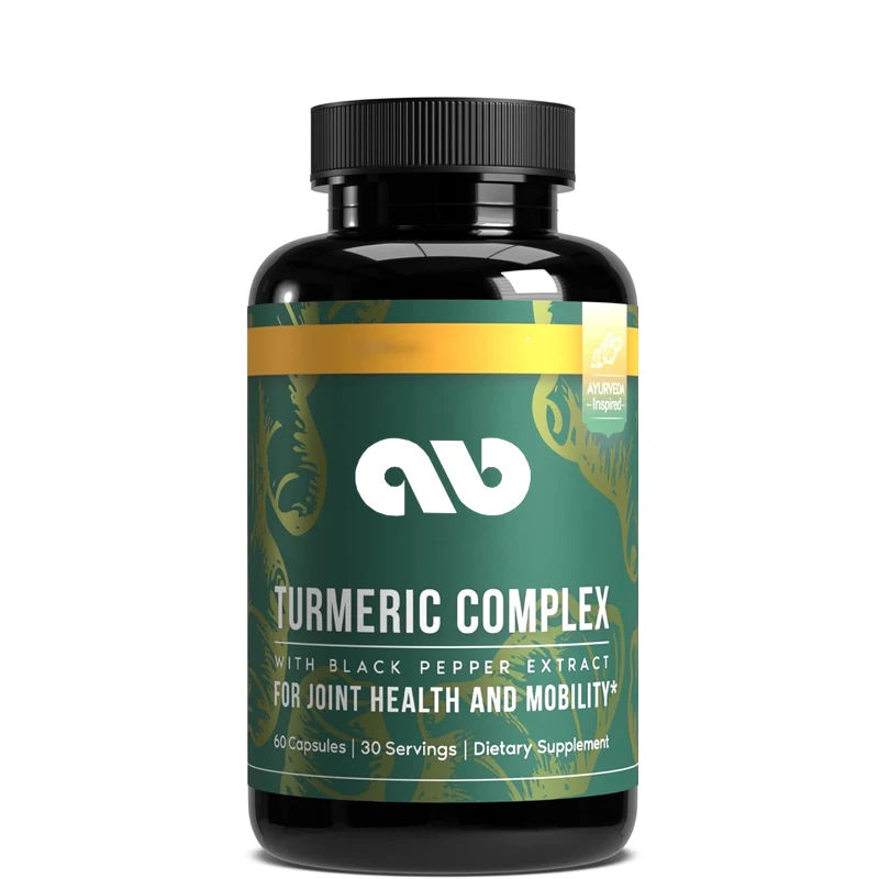 

Original turmeric complex, containing black pepper extract, joint and activity support supplements, 60 capsules