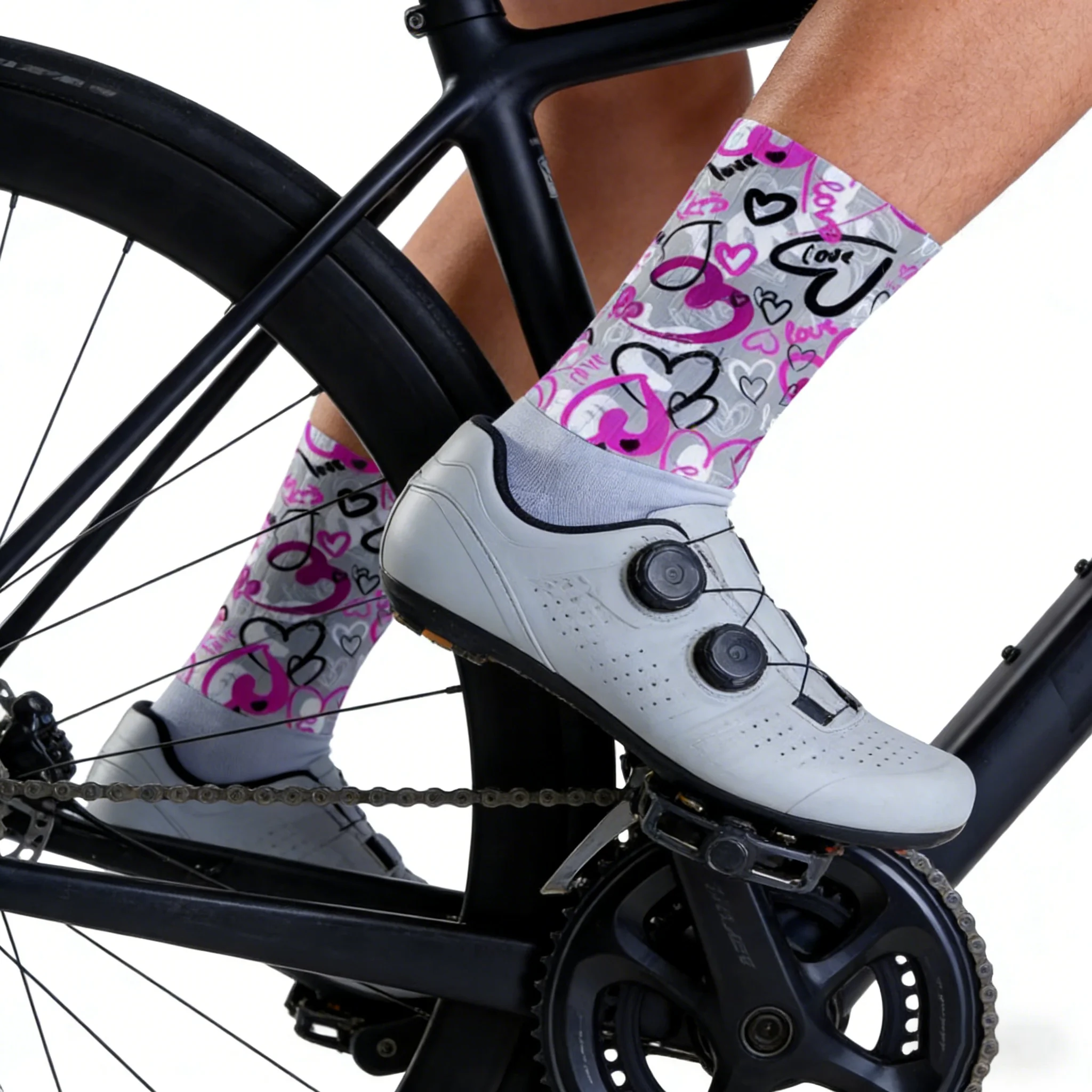 

Anti-Slip Seamless Cycling Socks High-Tech Integral Moulding Compression Bike Socks for Outdoor Running And Sports