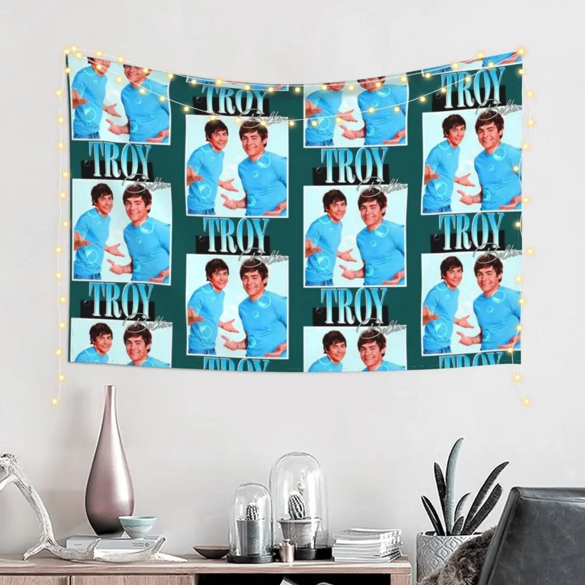 Troy bolton Tapestry Wall Decor Decor For Bedroom Room Decorations Aesthetic Outdoor Decoration Tapestry