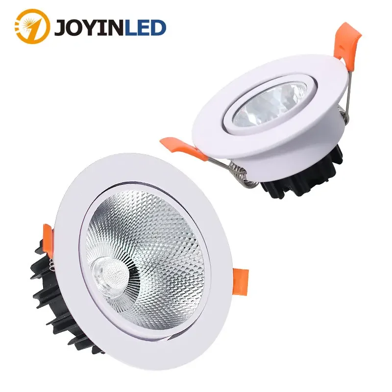 

Круглые антибликовые светодиодные светильники SMD2835, встраиваемые, 5 Вт, 7 Вт, 12 Вт, 15 Вт, потолочные светильники, прожекторы для внутреннего освещения