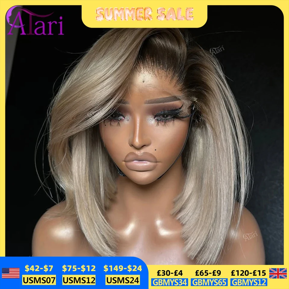 perruques-bob-courtes-en-cheveux-humains-couleur-blond-ombre-avec-racines-brunes-densite-180-frontale-en-dentelle-complete-13x4-ondulation-body-wave-pre-epilee