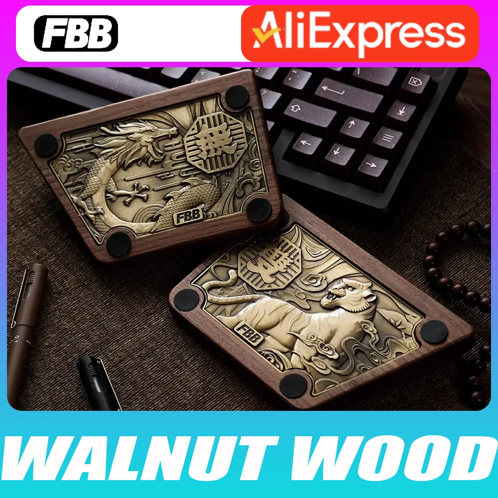 

FBB MAKER Palm Rest Wrist Support Customized Walnut Wood Hand Support Hand Rest Hand Protect Keyboard Pc Gamer Accessories Gifts