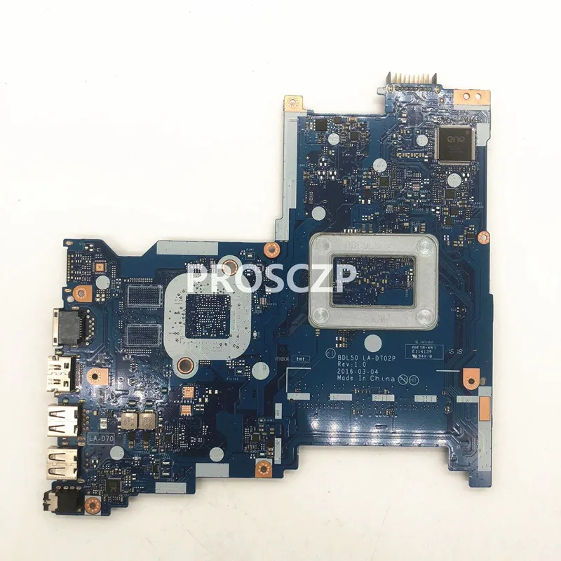 854944-001 854944-501 854944-601 For HP 15-AY Laptop Motherboard W/SR2KN N3060 CPU BDL50 LA-D702P 100% Full Tested Working Well