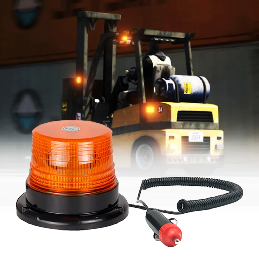 Car Truck Roof Top Warning Light Emergency LED Strobe Light Flashing Beacon With Magnetic Base For Security Auto 12V 24V ﻿