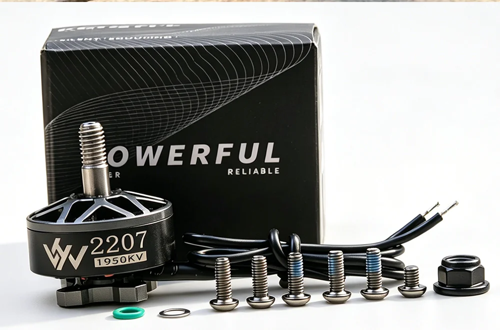 2207 FPV Bürstenloser Motor 1750KV 1950KV 2150KV 6S Lipo 1,81kg Max. Schub 34,5-35,5g 5 Zoll 51466 Propeller Racing Freestyle Drohnenteile – Detail 9