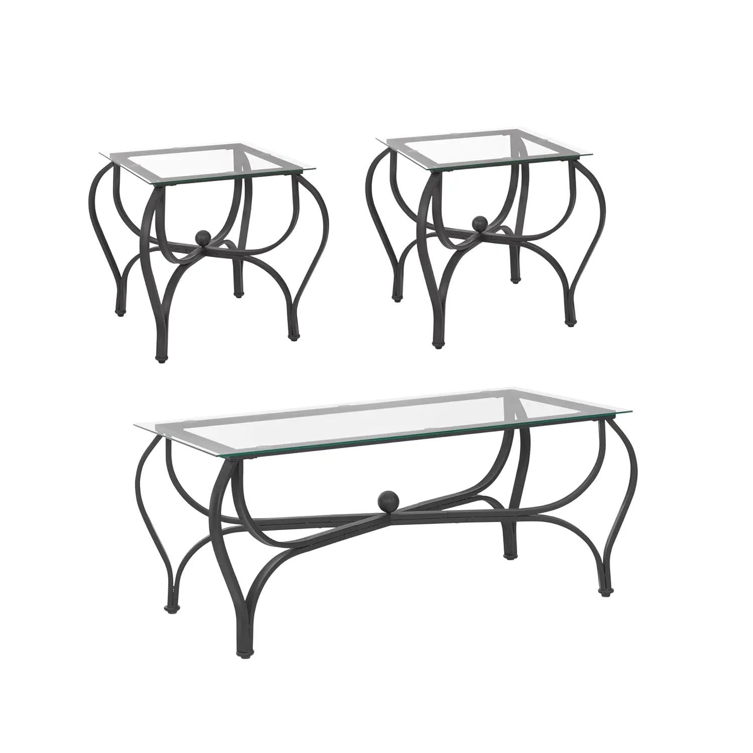 Black Metal Glass C… - image