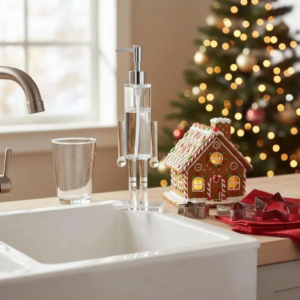 جديد كسارة البندق موزع الصابون البلاستيك كسارة البندق السائل موزع الصابون زينة عيد الميلاد 2026 ديكور الصابون Spenser #3
