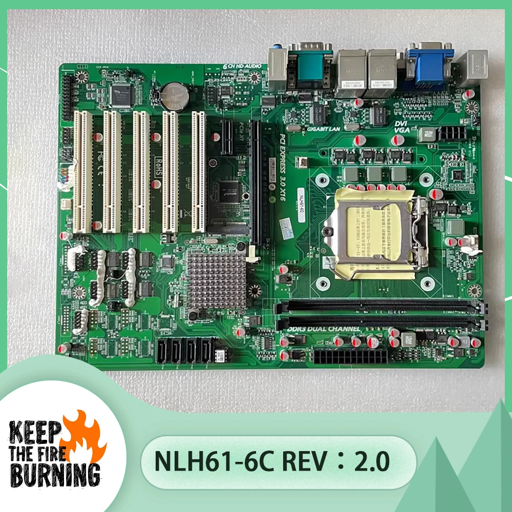 

Двухпортовая материнская плата NLH61-6C REV:2.0