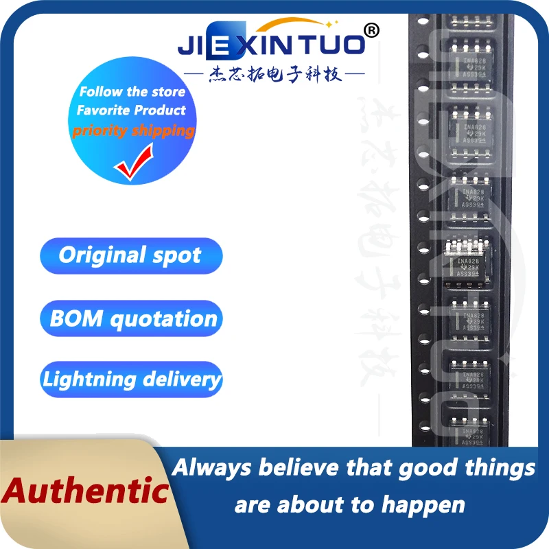 INA828IDR INA828 IC INST AMP 1 CIRCUIT 8SOIC Instrumentation Amplifier 1 Circuit 8-SOIC