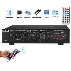 AIYIMA SMSL Bluetooth Remote Control 5.1 Stereo HiFi Amp Surround Digital Sound Amplifier Audio Speaker Home Theater Karaoke