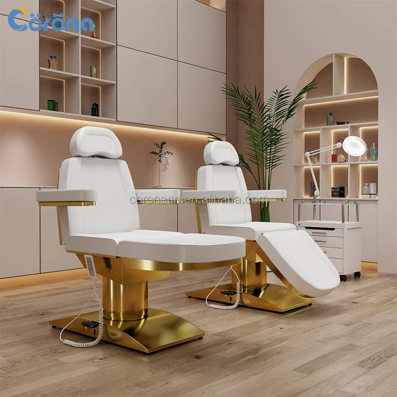 

Beauty Salon Furniture Electric Facial Eyelash Cosmetic Beauty Bed with 3 Motors