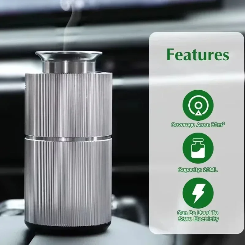 NAMSTE Aromatherapy Diffuser USB Charging Aluminium Alloys Material Perfume Box Aromatic Oil Diffuser Air Freshener Device Home