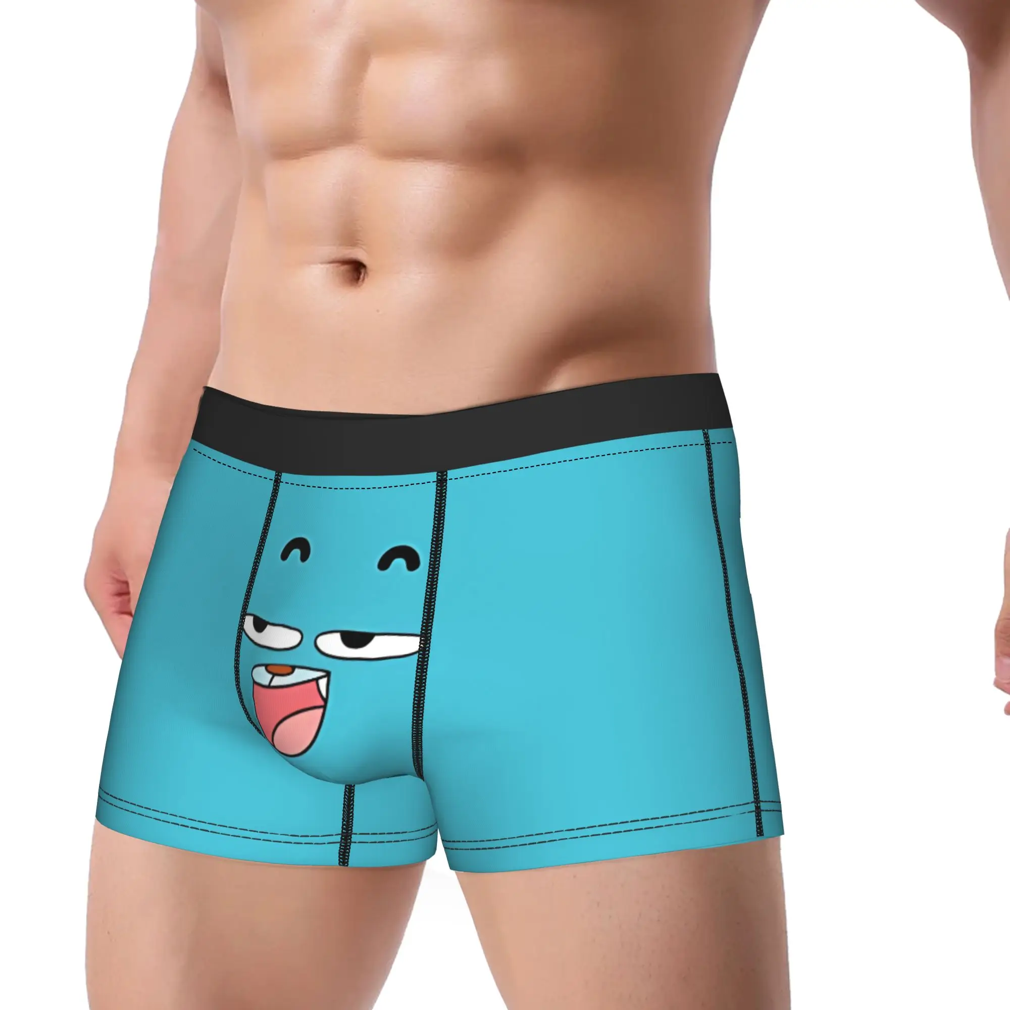 Gumball Gum Ball Watterson Amazing Cartoon Underwear  Male Underpants Printing Novelty Trunk High Quality Shorts Briefs Big Size