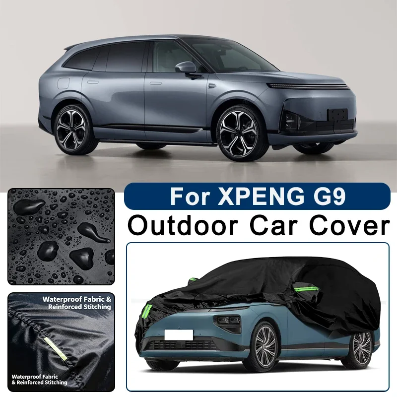 

Outdoor Car Cover Waterproof Dustproof UV Sun Protection, Full Car Protector Exterior Accessories For XPENG G9 2022-2026