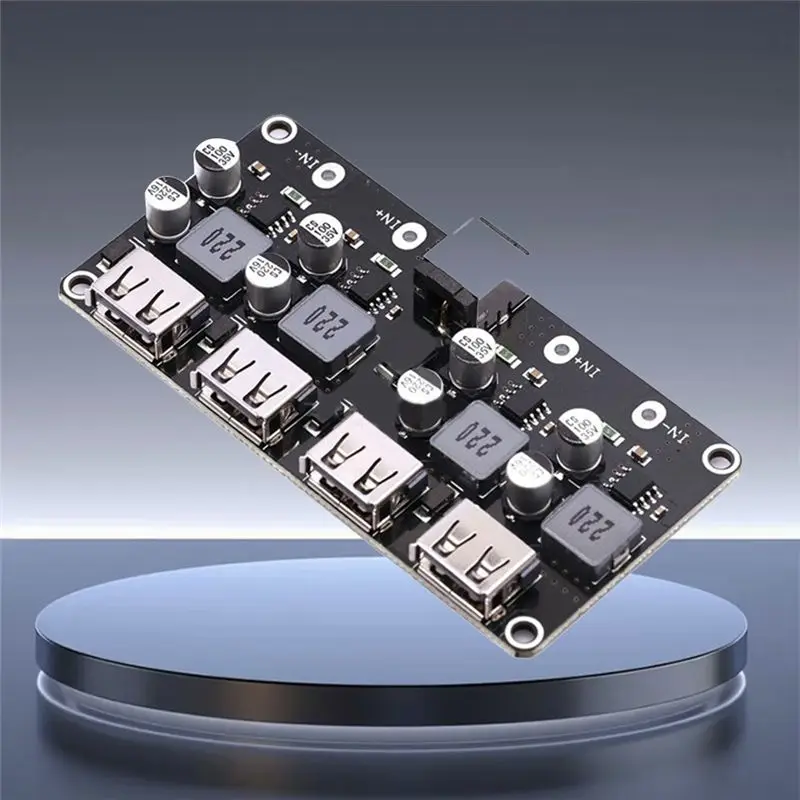 ABQU 4-Way PD 65W Fast Charging Module USB PD3.0 QC3.0 FCP AFC Quick Board 12-30V Input