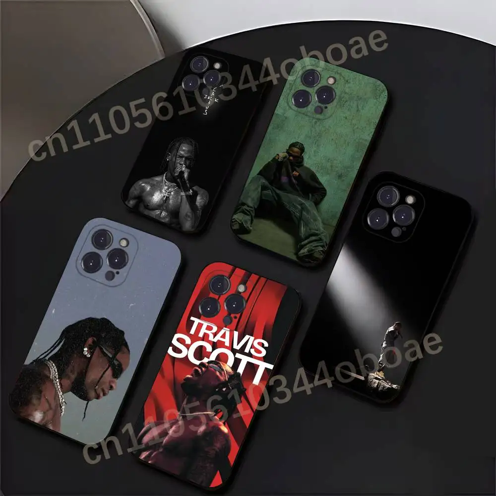 

Travis Scott Utopia Rapper Phone Case For iPhone 17,16,15,14,13,12,11,Pro,Max,Plus Soft Black Cover